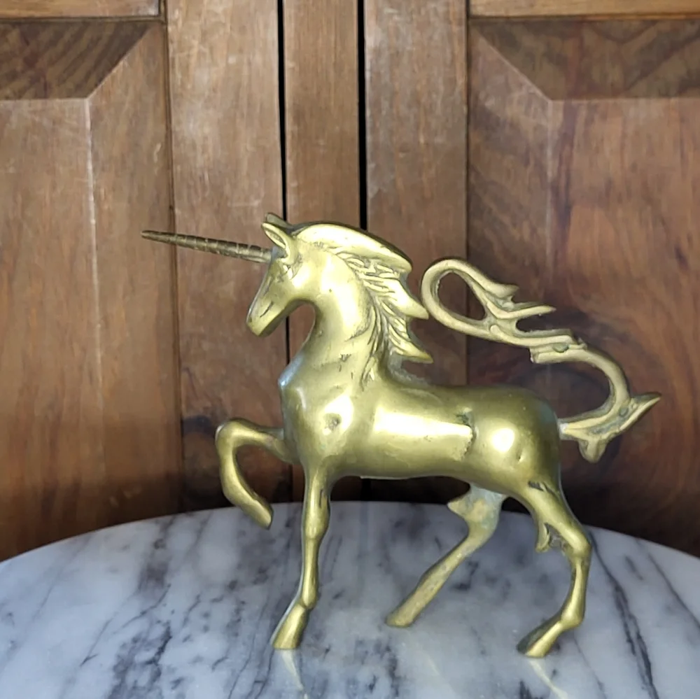 Brass Unicorn Figurine - Picture 8 of 12